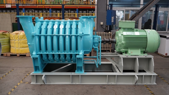 HT250 Shell Multistage Centrifugal Air Blower Airfoil Return Flow Blade raggiunge alta pressione statica