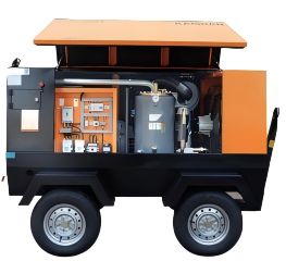 Compressore d'aria a vite mobile 0.5-2.5Mpa Diesel/Elettrico Industriale