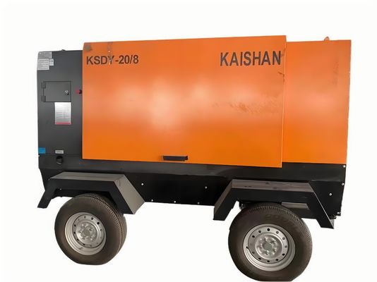 Compressore d'aria mobile a basso rumore per uso industriale pesante